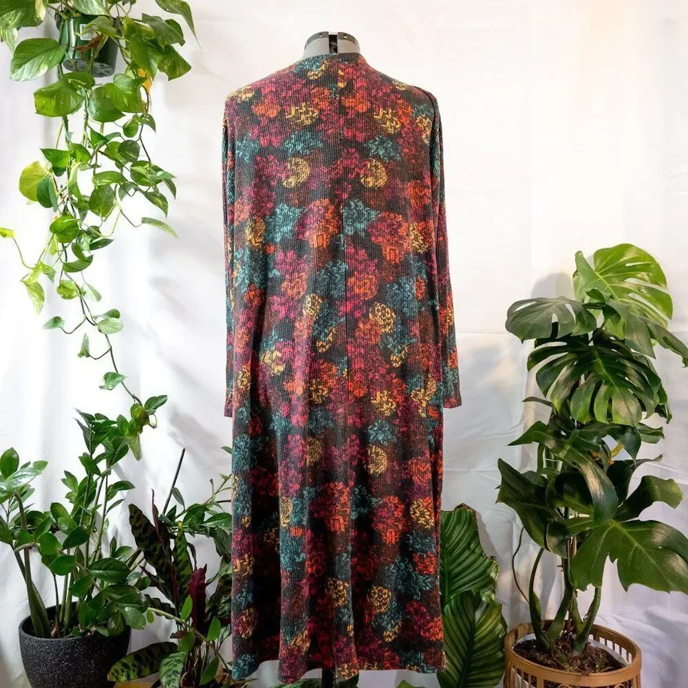 LuLaRoe Tribal Print Cardigan, Size L - Picture 3 of 6